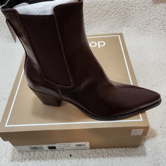 Dolce Vita WOMENS, SHADIE H2O BOOTIE MULBERRY CRINKLE PATENT SIZE 8.5 - Picture 6 of 8